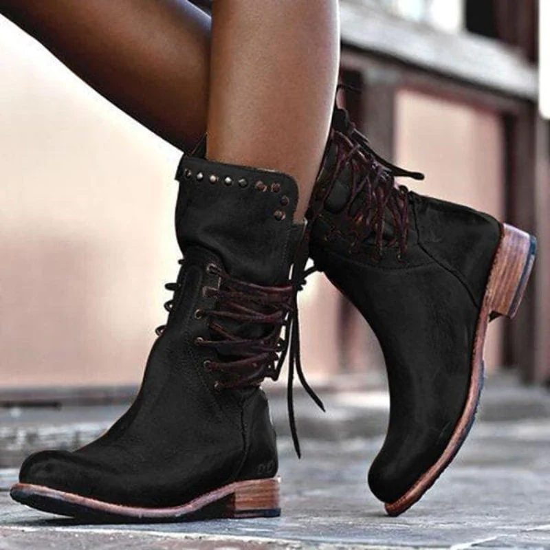 Classic everyday leather boots for women | Grace -3