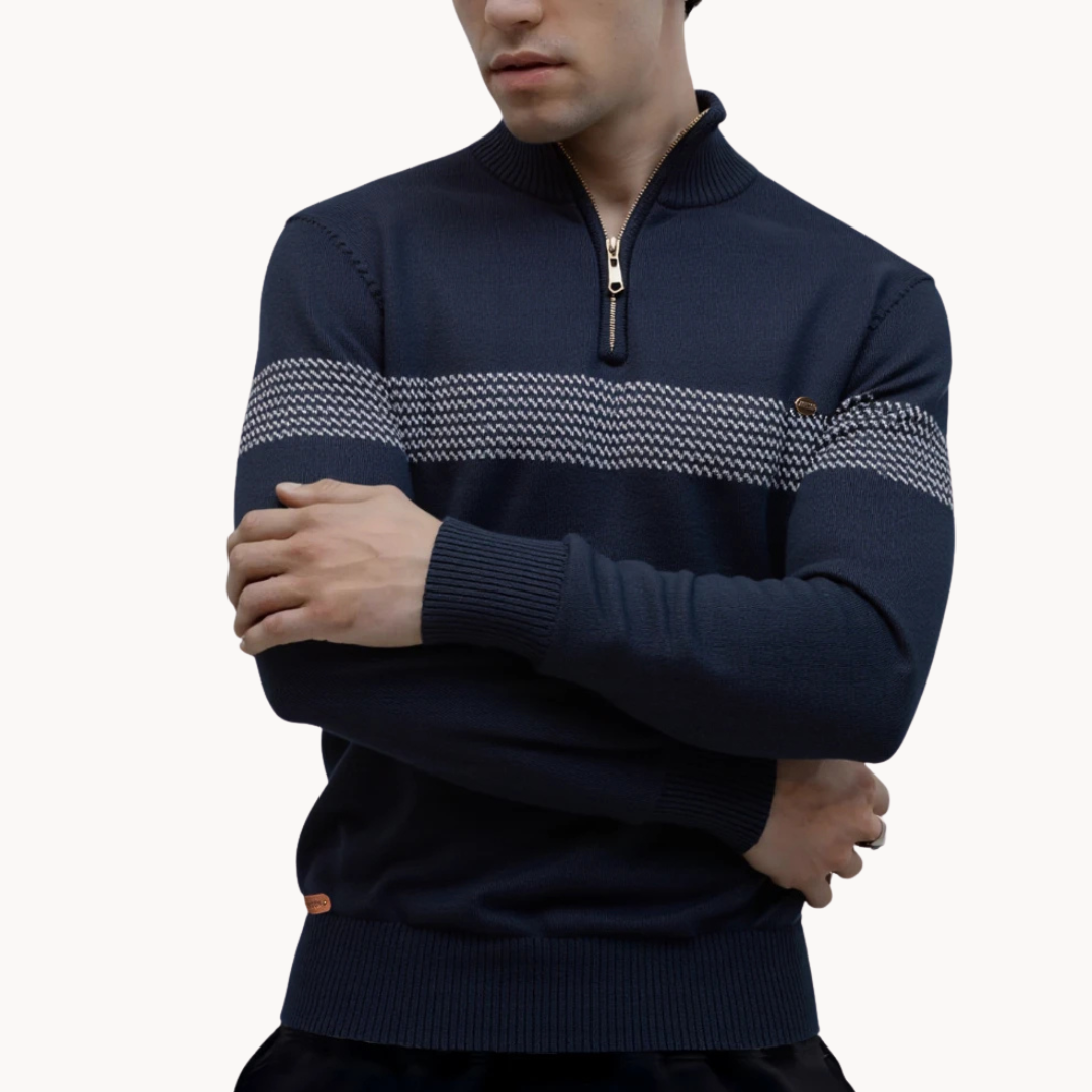 Classic relaxed ribbed jumper for men | Durham -9