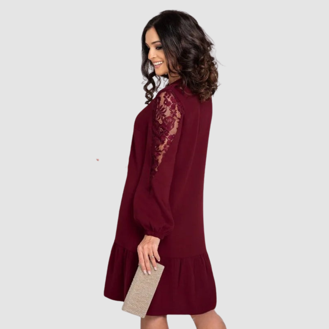Elegant everyday relaxed midi dress for women | Lowri Quinn -4