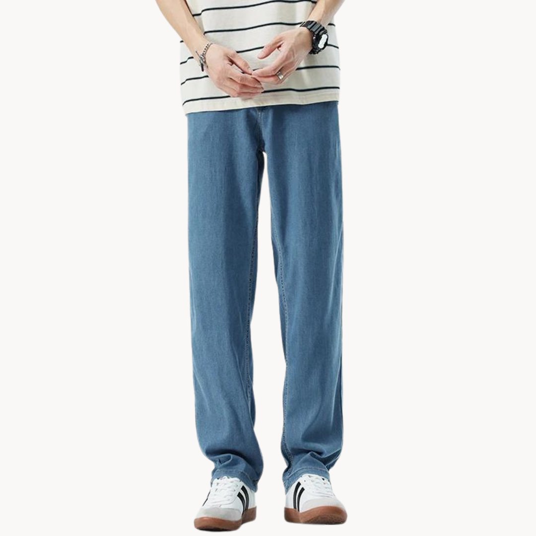 Classic tailored relaxed trousers for men -14