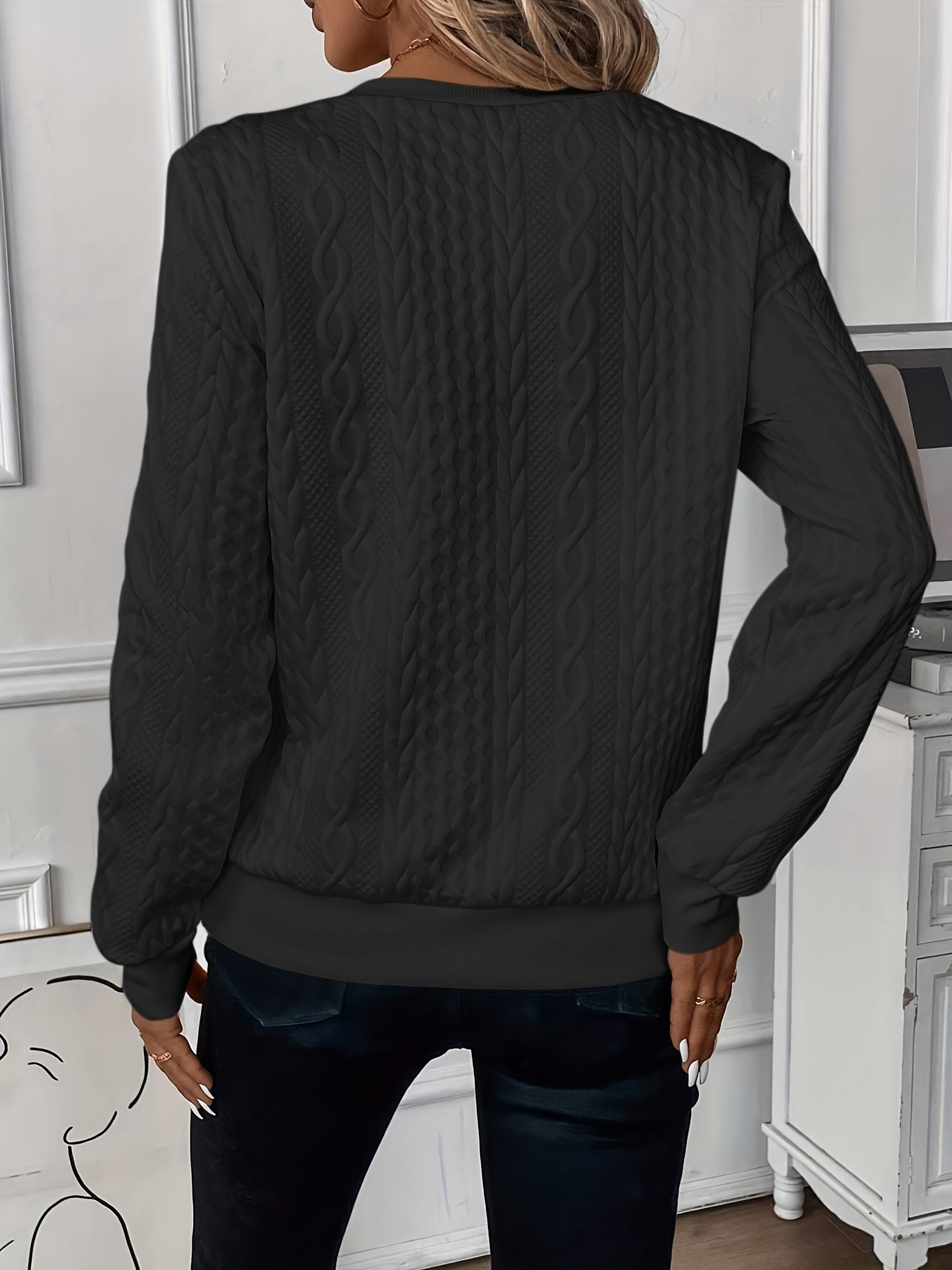 Cosy relaxed knit jumper for women | Lina -11