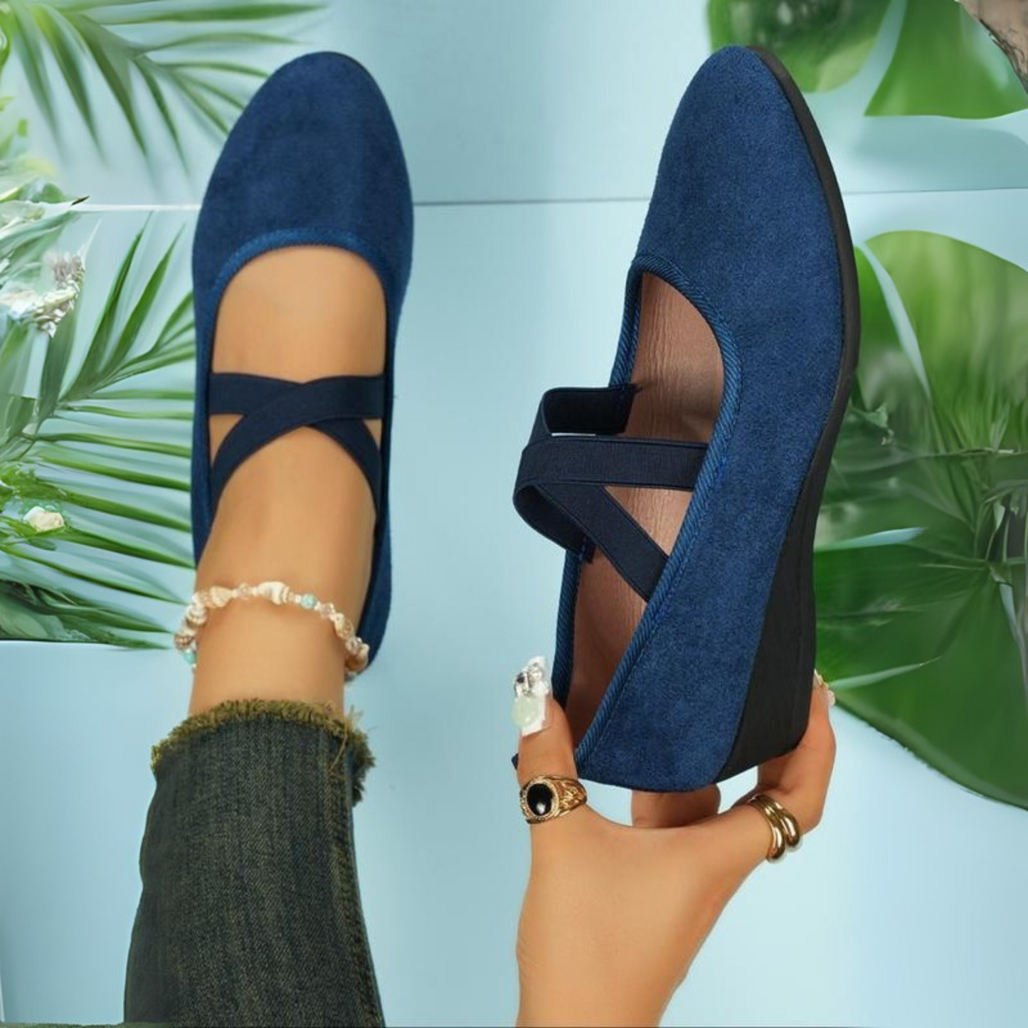 Classic refined elegant ballet flats for women | Calerinne -4
