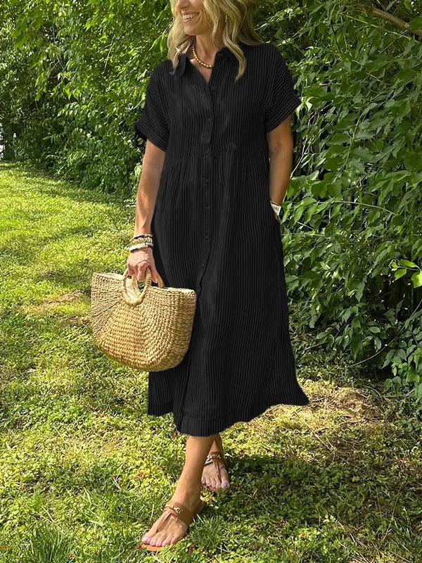 Elegant everyday relaxed maxi dress for women | Ruby -8