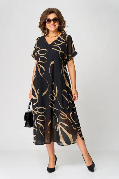 Elegant everyday relaxed dress for women | Pauline -6