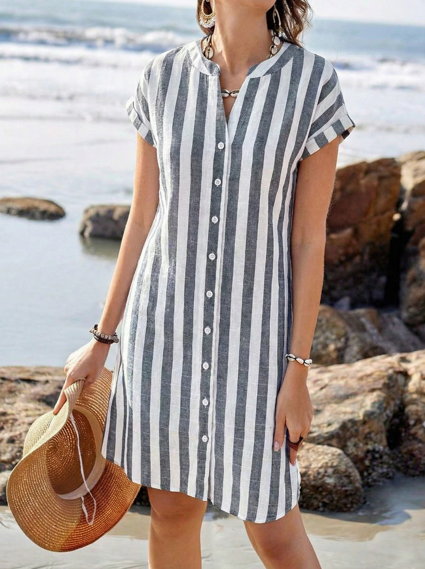 Classic elegant relaxed dress for women | Pamela -6