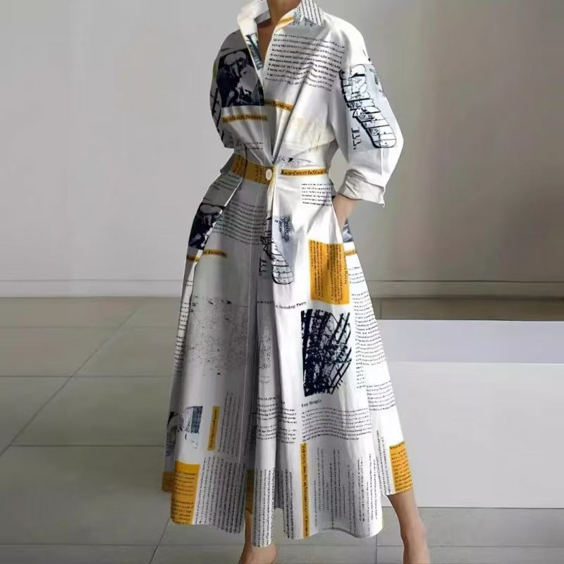 Classic elegant relaxed maxi dress for women | Sofer -16