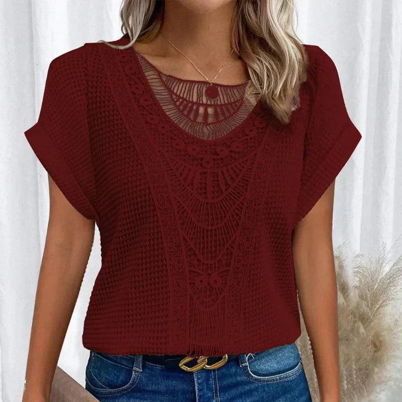 Refined everyday relaxed top for women | Simone -7