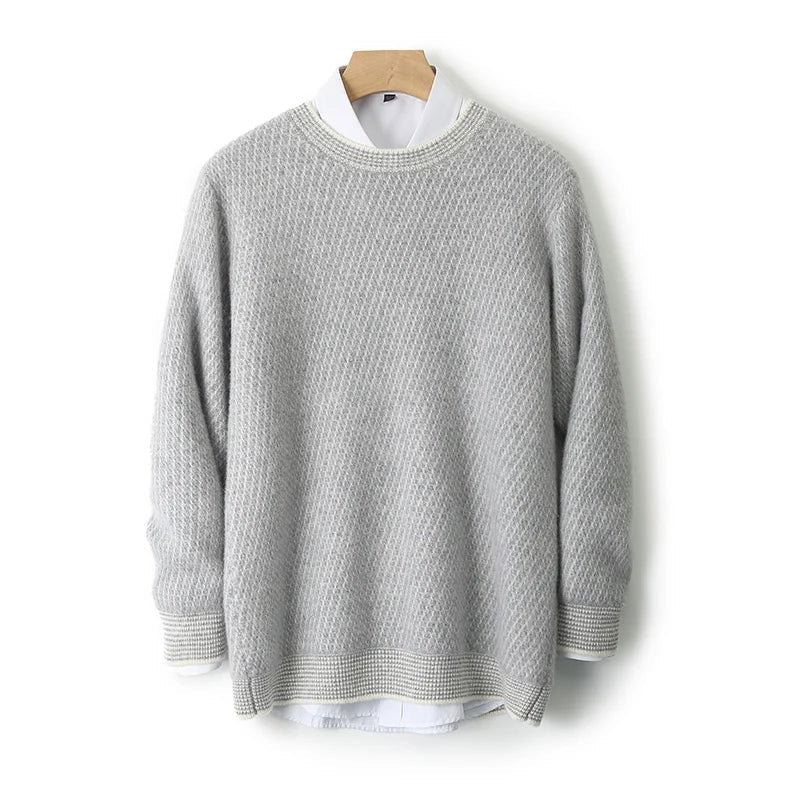 Classic knit ribbed jumper for men | Theo -6