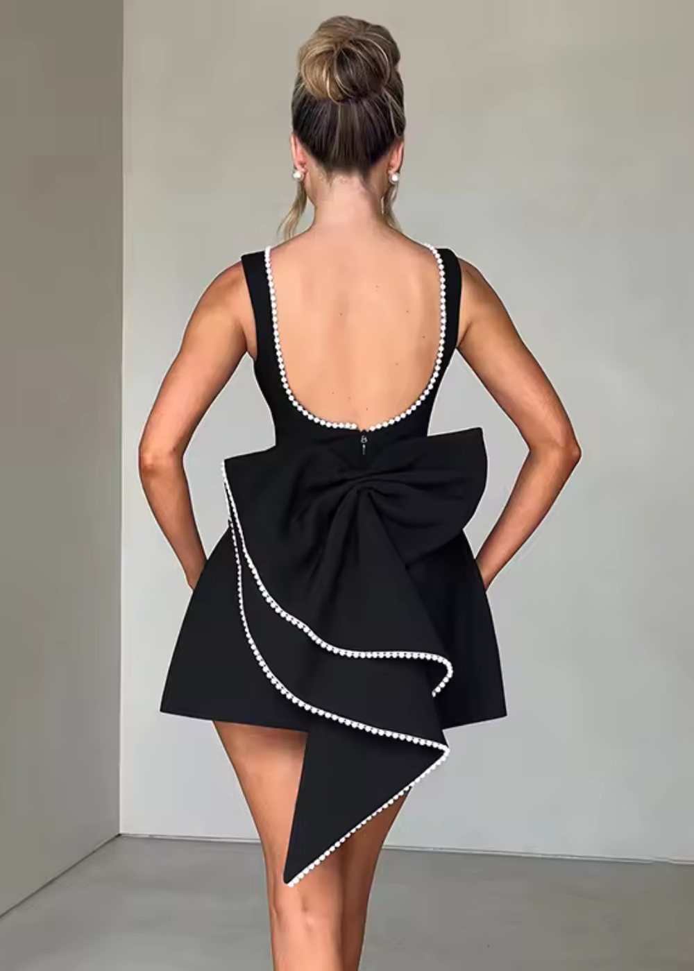 Feminine everyday relaxed mini dress for women | Celestine -4
