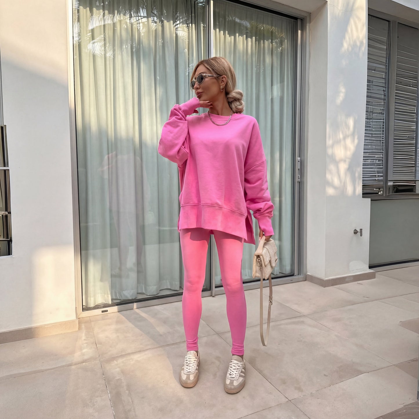 Classic tailored relaxed trousers for women | Yachi -9
