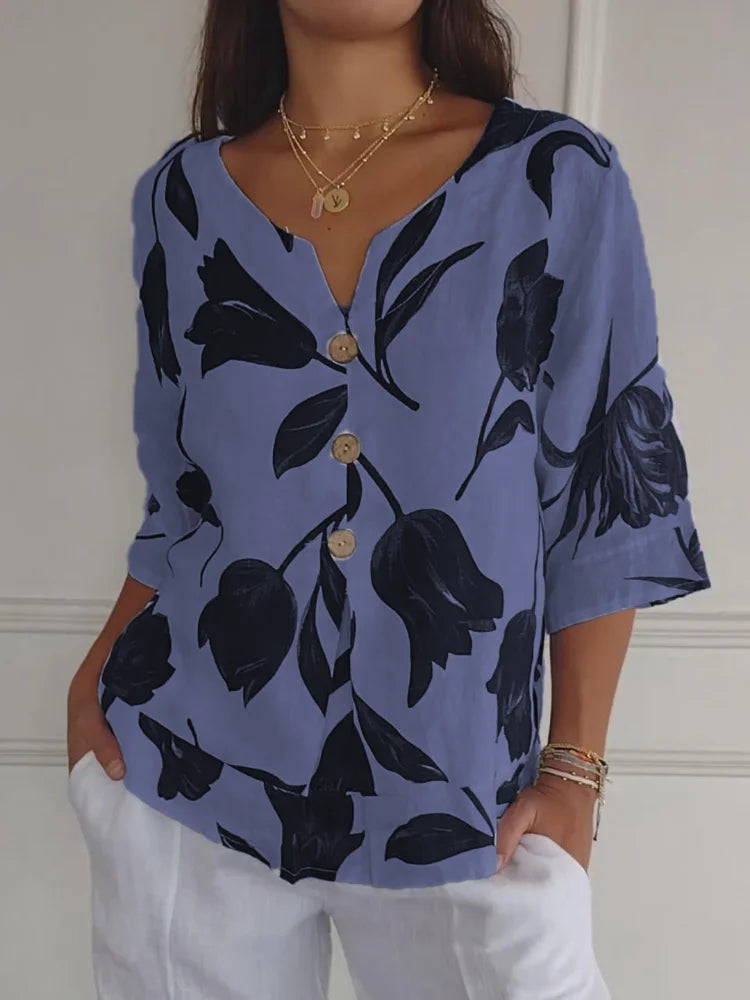 Classic elegant feminine blouse for women | Lara -4