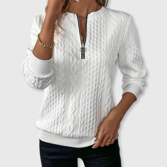 Cosy relaxed knit jumper for women | Lina -1