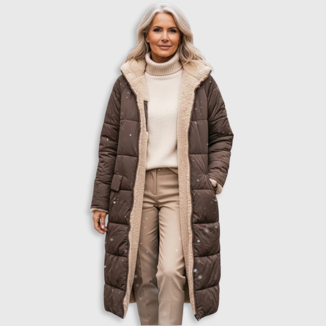 Elegant tailored insulated coat for women | Eleanor -1