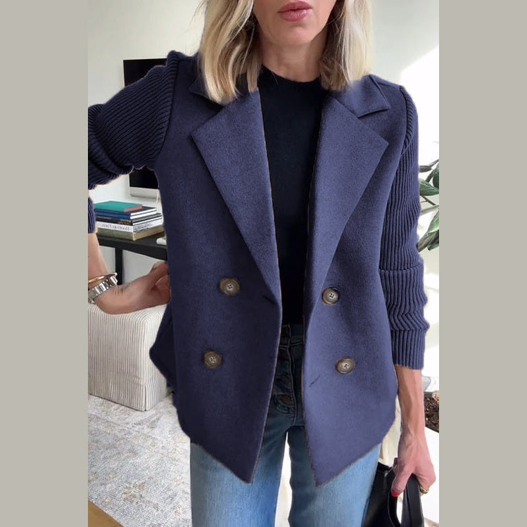 Classic fitted structured blazer for women | Alesia -9