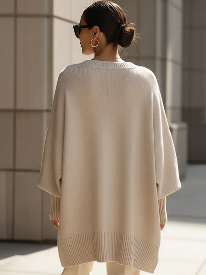 Cosy knit ribbed jumper for women | Claremont -8