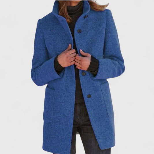 Classic tailored insulated coat for women | Loraviennea -1