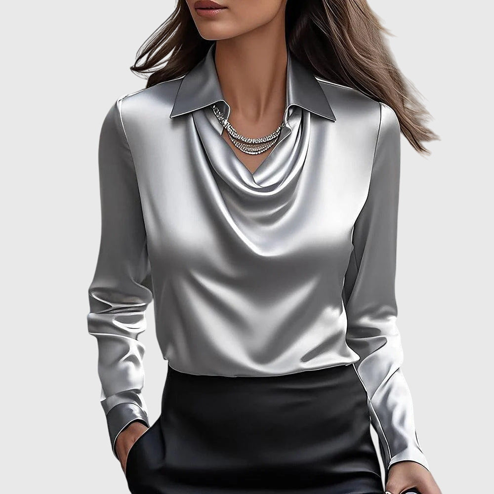 Elegant feminine everyday blouse for women | Brooklyn -3