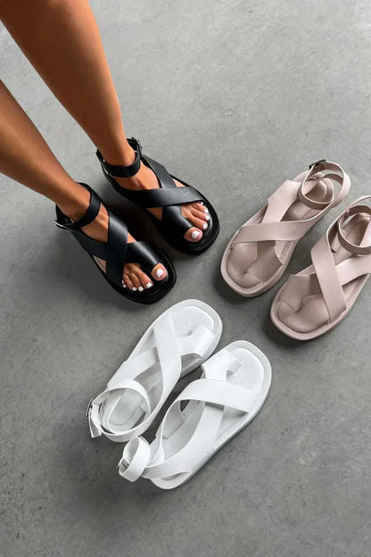 Classic comfortable summer sandals for women | Hallie -7