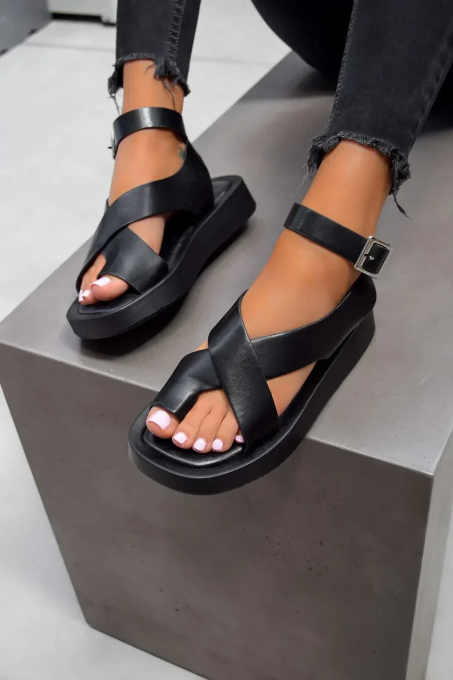 Classic comfortable summer sandals for women | Hallie -1