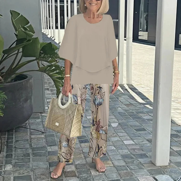 Classic matching relaxed co-ord set for women | Gwendelyn -4