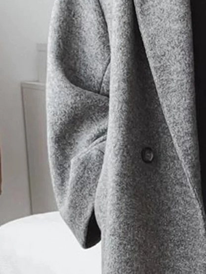 Classic tailored longline overcoat for women | Harper -2