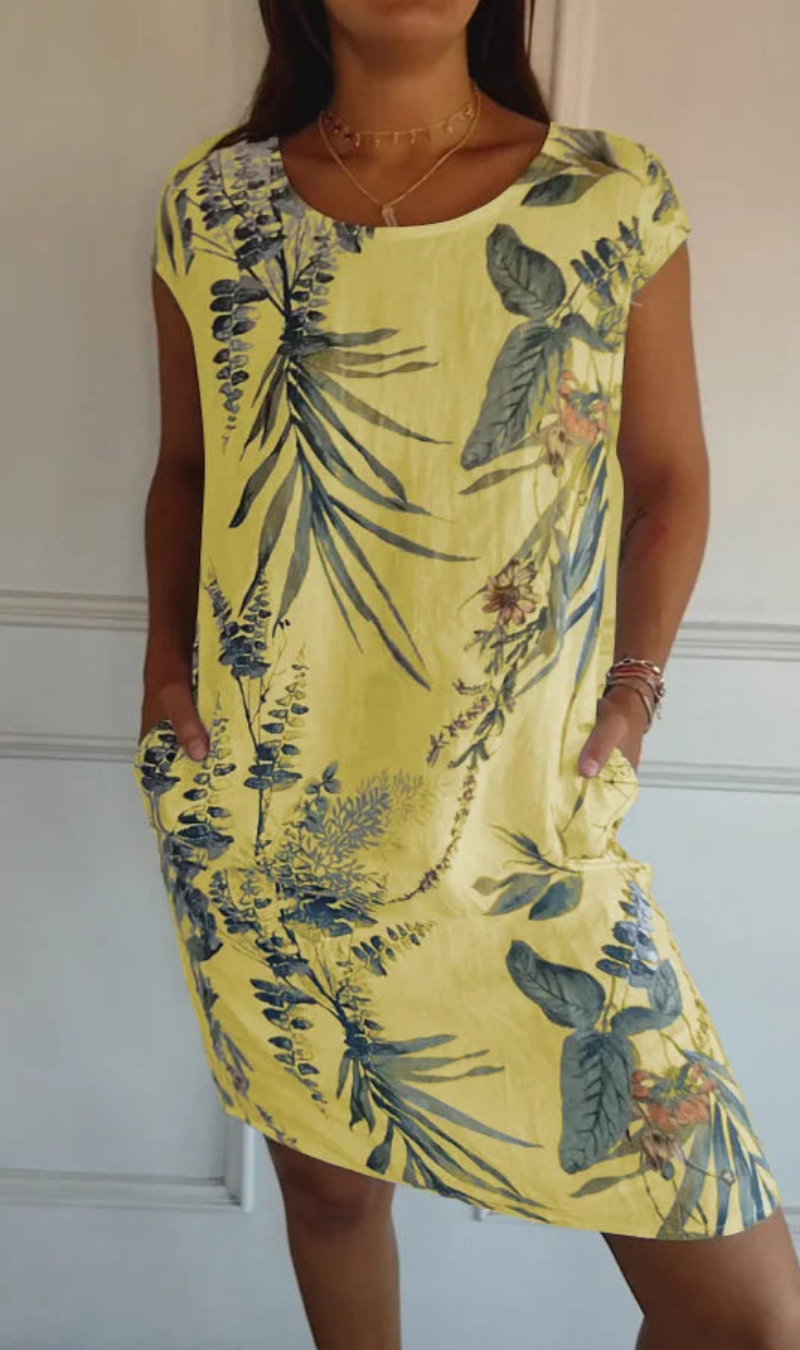 Flowy everyday relaxed dress for women | Soraya -9