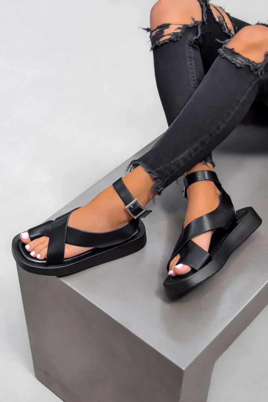 Classic comfortable summer sandals for women | Hallie -2