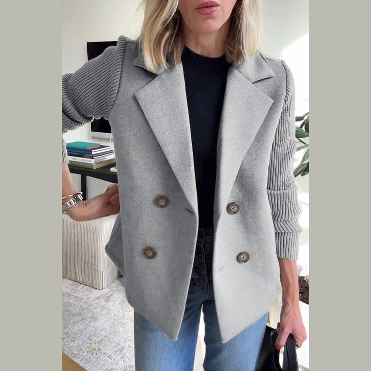Classic fitted structured blazer for women | Alesia -8