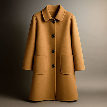 Classic elegant tailored coat for women | Elio -2