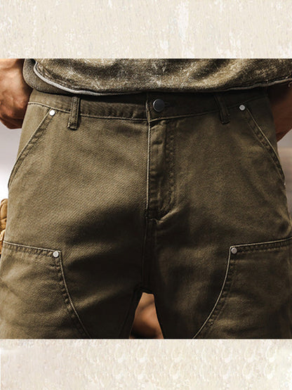 Classic utility relaxed cargo trousers for men | Ridge -9