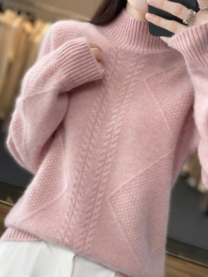Classic knit ribbed jumper for women | Aria -2