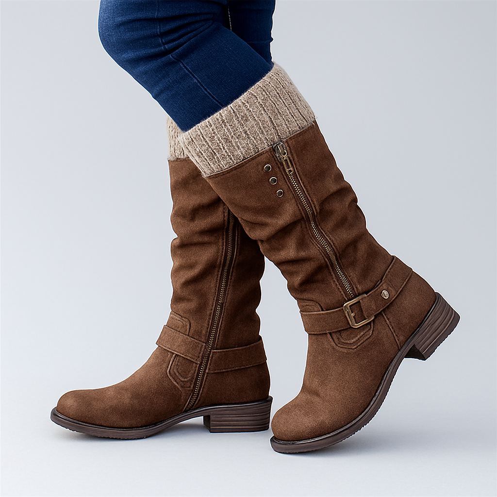 Heritage rugged leather boots for women | Bonnie -1