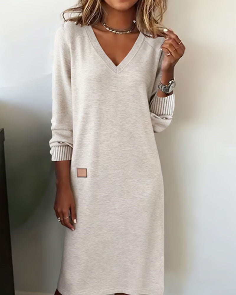 Classic flowy relaxed dress for women | Jana -1