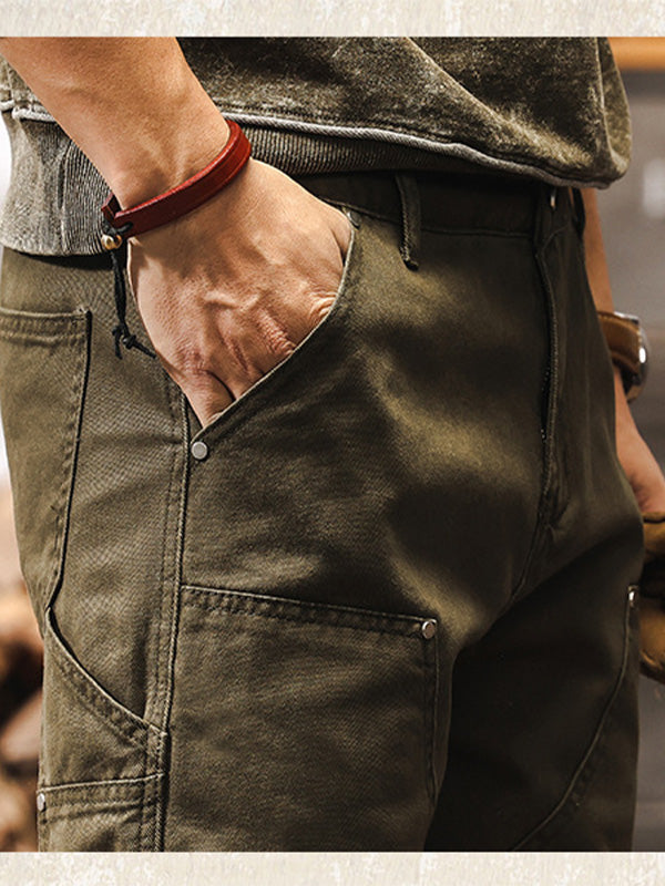 Classic utility relaxed cargo trousers for men | Ridge -10