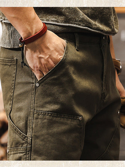 Classic utility relaxed cargo trousers for men | Ridge -10