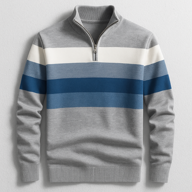 Cosy knit ribbed jumper for men | Bradford -1