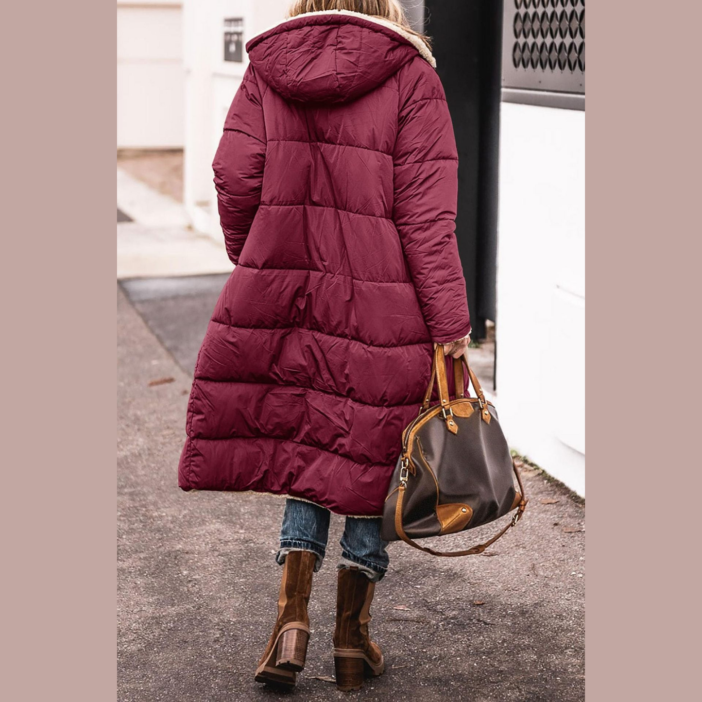 Classic elegant insulated coat for women | Amelia -11