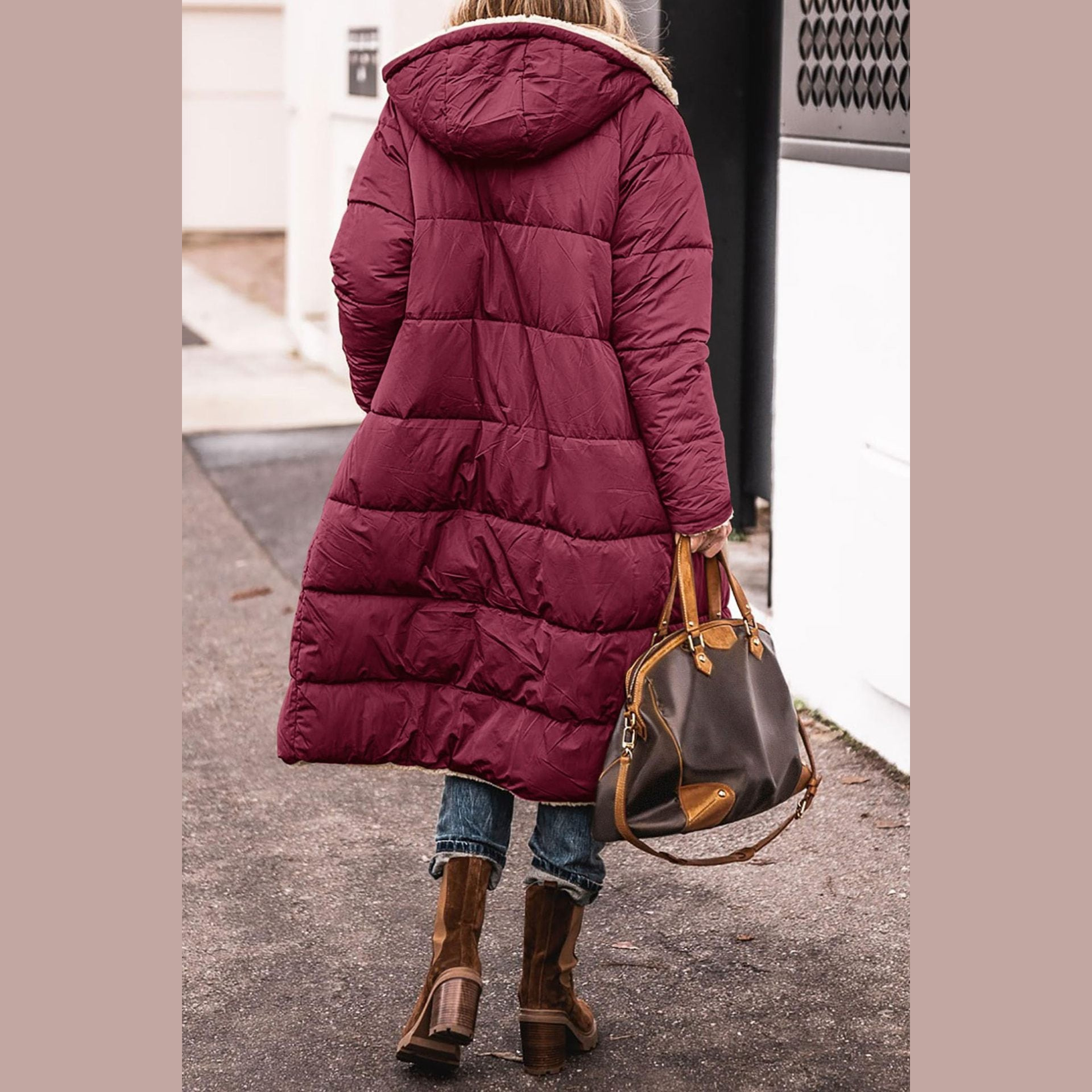 Classic elegant insulated coat for women | Amelia -11