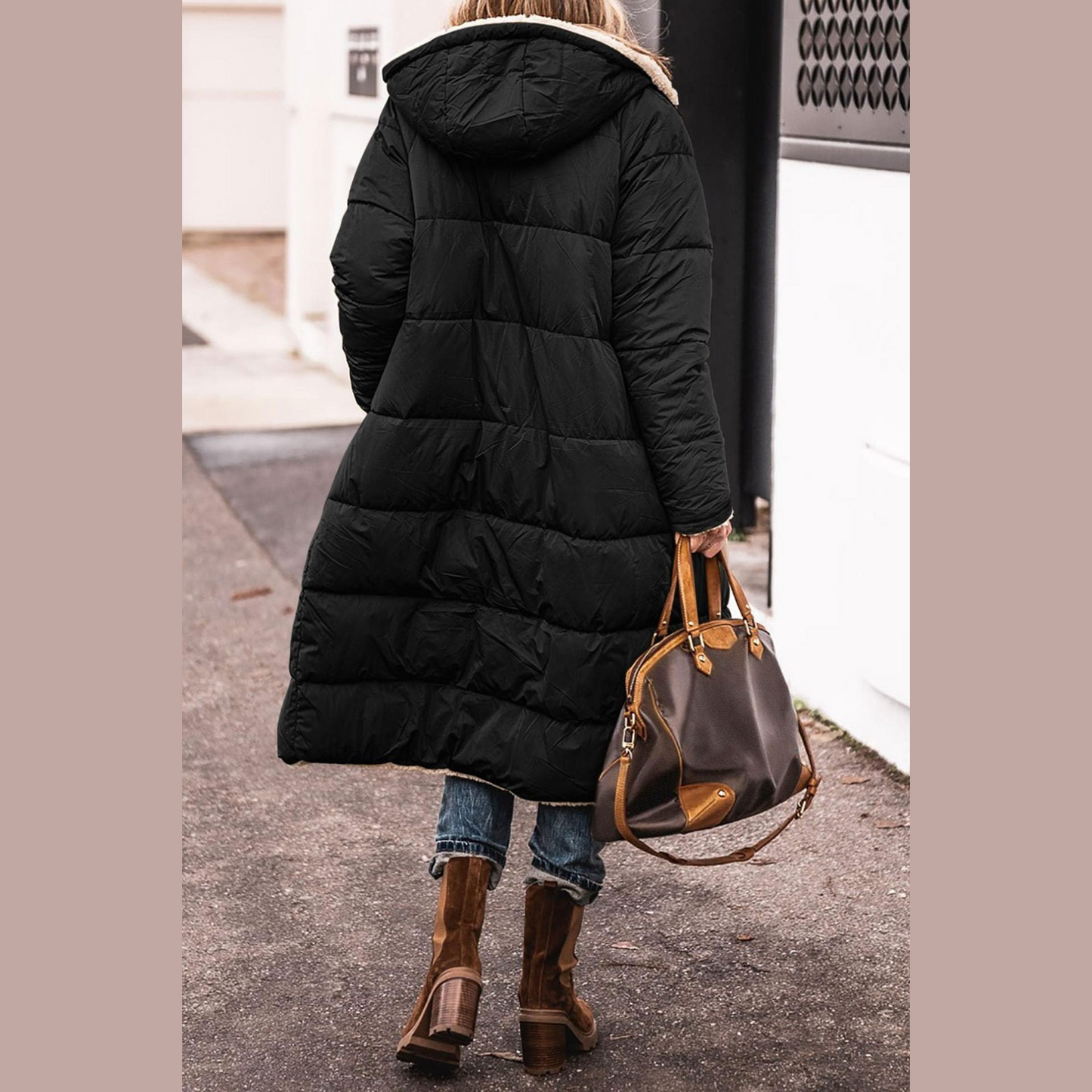 Classic elegant insulated coat for women | Amelia -9
