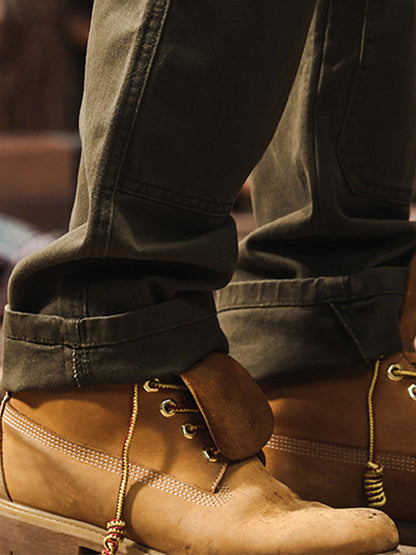 Classic utility relaxed cargo trousers for men | Ridge -11