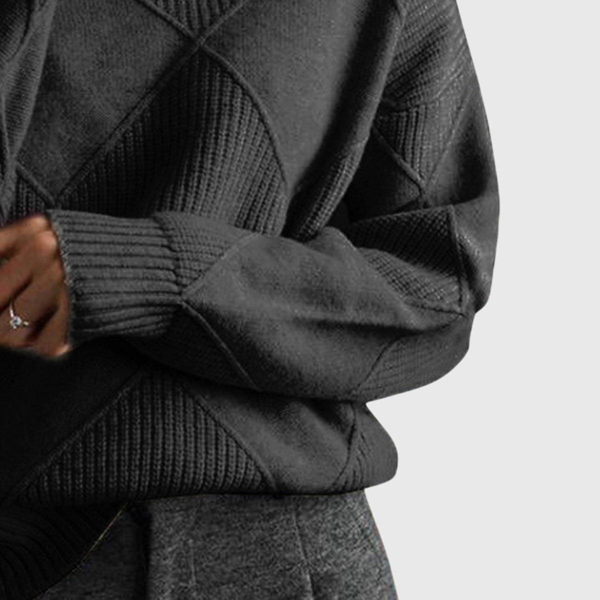 Soft cosy relaxed jumper for women | Lunelle -9