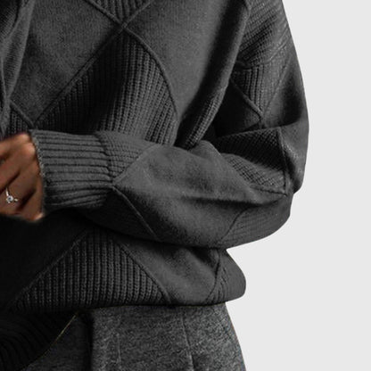 Soft cosy relaxed jumper for women | Lunelle -9