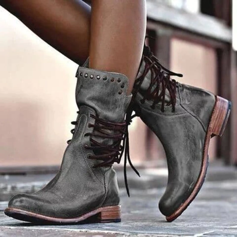 Classic everyday leather boots for women | Grace -2