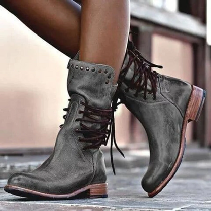 Classic everyday leather boots for women | Grace -2