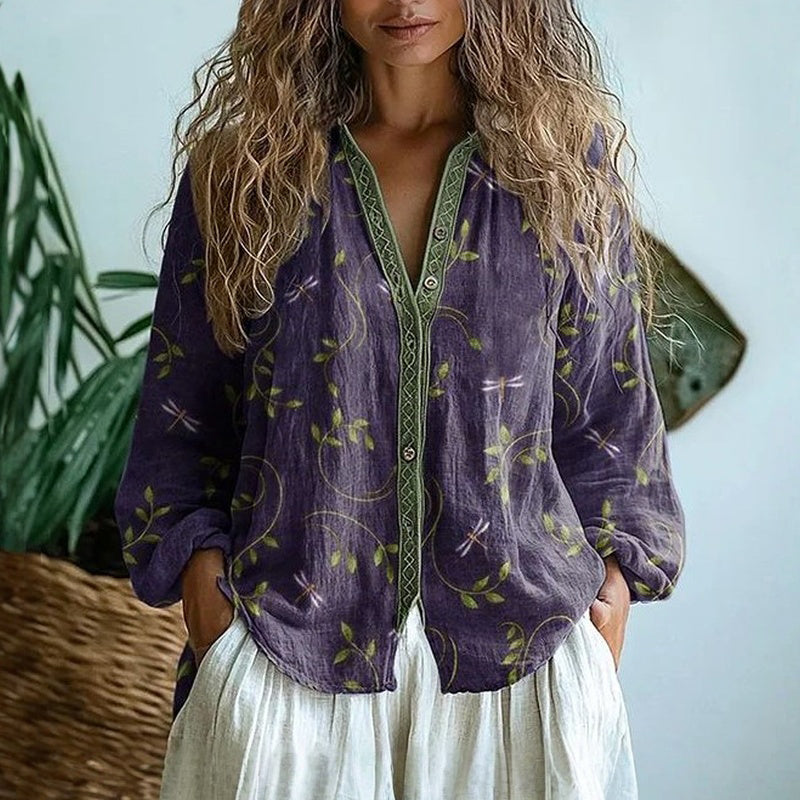 Classic elegant feminine blouse for women | Ambre -1