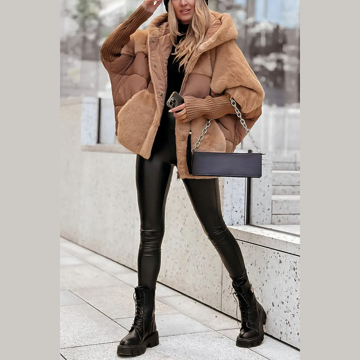 Classic refined casual bomber jacket for women | Hester -2