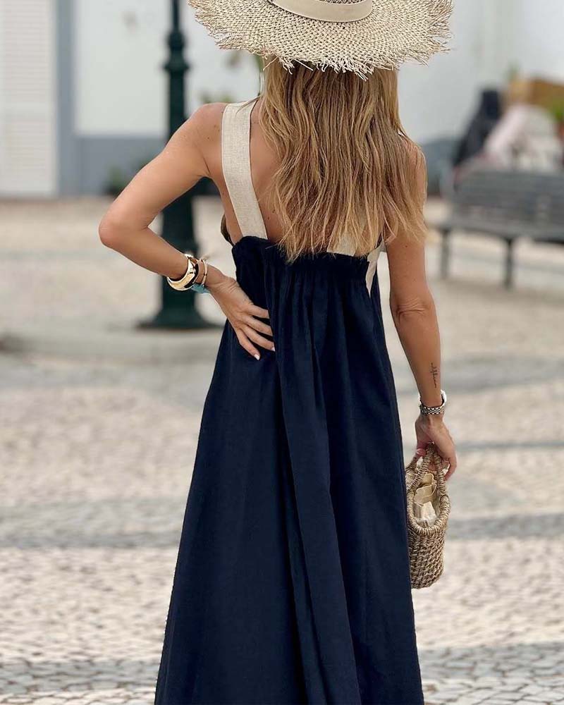 Flowy everyday relaxed dress for women | Millen -8