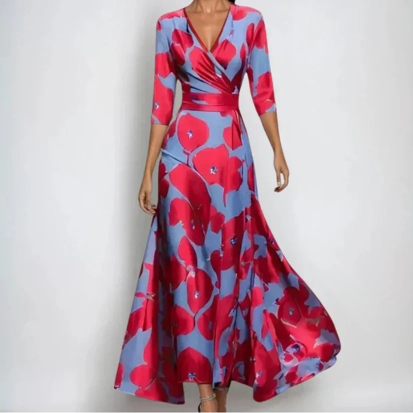Classic elegant flowy dress for women | Emily -2