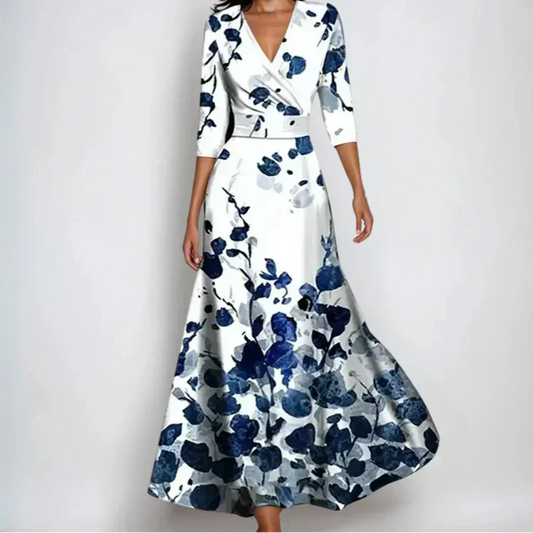 Classic elegant flowy dress for women | Emily -1