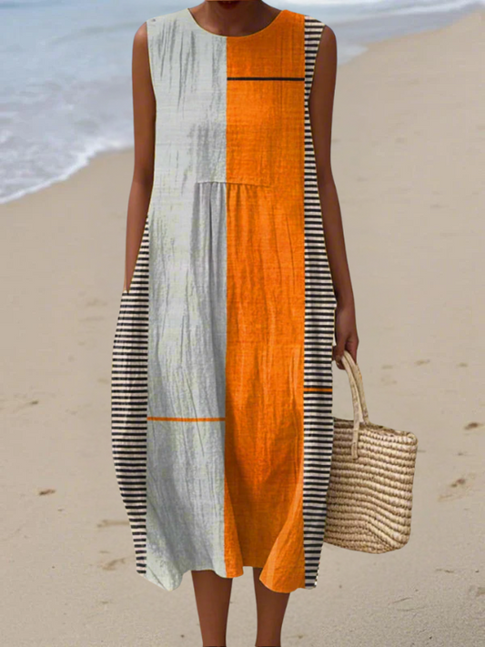 Feminine everyday relaxed midi dress for women | lMAY -1
